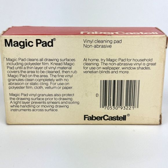 Vintage Faber-Castell #1965‎ Magic Pad Dry Cleaning Powder Item 93221 - Picture 2 of 5